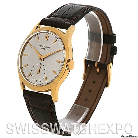 Patek Philippe Calatrava Vintage 18k Yellow Gold 2448 Year 1949 Watch