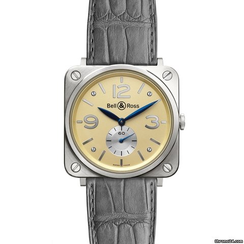 Bell & Ross BR S Mecanique White Gold NEU incl MWST B+P
