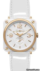 Bell & Ross BR S Quartz Pink Gold & White NEU incl MWST mit Box+Papieren