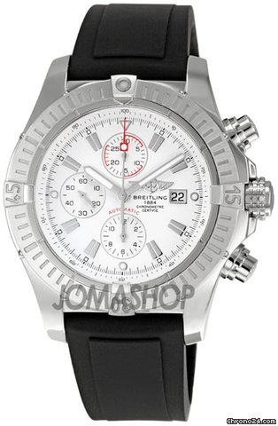 Breitling Bretling Super Avenger White Dial Chronograph Mens Watch A1337011-A660BKPD