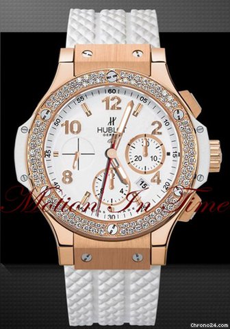 Hublot BIG BANG PORTO CERVO ROSE GOLD DIAMOND 44.5mm WHITE RUBBER