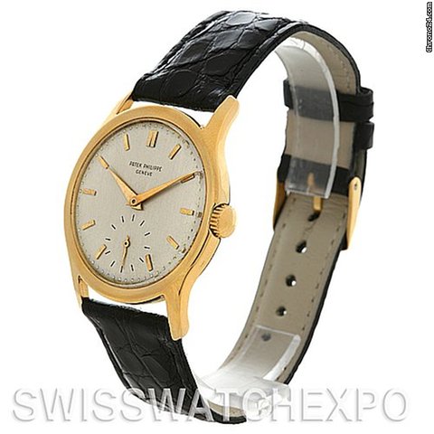 Patek Philippe Calatrava Vintage 18k Yellow Gold 2448 Year 1949 Watch