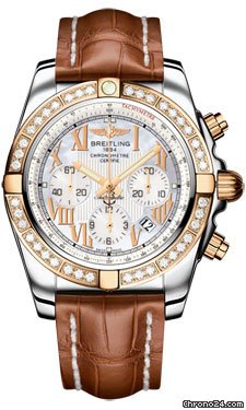 Breitling Chronomat B01 Steel and Rose Gold Diamonds