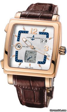 Ulysse Nardin Quadrato Dual Time Rose Gold