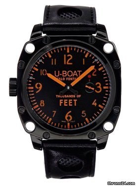 U-Boat Thousands Of Feet 50 Black Steel Polished