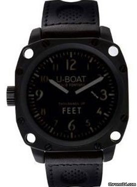 U-Boat Thousands Of Feet 50 Black Steel Brushed
