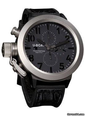 U-Boat Flightdeck 50 Black Steel and Titanium