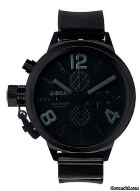 U-Boat Classico 53 Black Steel Chronograph