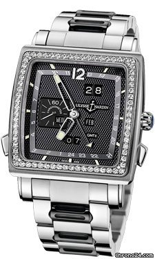 Ulysse Nardin Quadrato Dual Time Perpetual White Gold