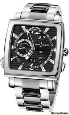 Ulysse Nardin Quadrato Dual Time Perpetual White Gold