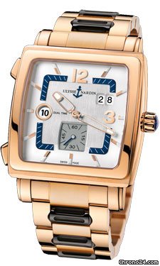 Ulysse Nardin Quadrato Dual Time Rose Gold