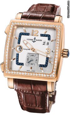 Ulysse Nardin Quadrato Dual Time Rose Gold