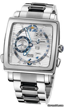 Ulysse Nardin Quadrato Dual Time Perpetual White Gold