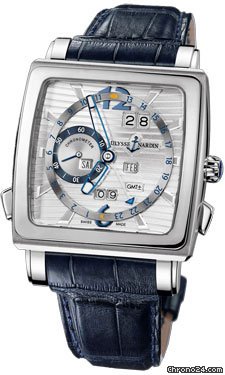 Ulysse Nardin Quadrato Dual Time Perpetual White Gold