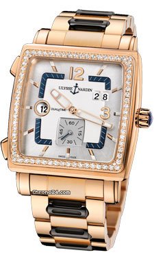 Ulysse Nardin Quadrato Dual Time Rose Gold
