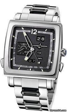 Ulysse Nardin Quadrato Dual Time Perpetual White Gold
