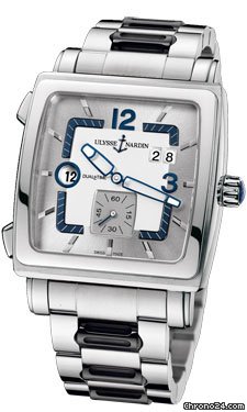 Ulysse Nardin Quadrato Dual Time Stainless Steel
