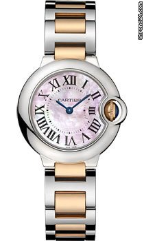 Cartier Ballon Bleu Stainless Steel and Pink Gold