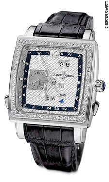 Ulysse Nardin Quadrato Dual Time Perpetual White Gold