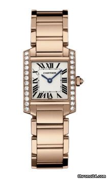 Cartier Tank Francaise Small Gold With Diamonds