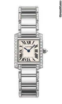 Cartier Tank Francaise Small Gold With Diamonds