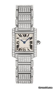 Cartier Tank Francaise Small Gold With Diamonds