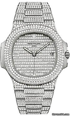 Patek Philippe Nautilus Mens White Gold