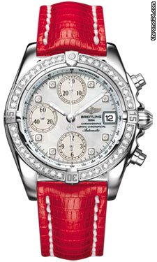 Breitling Chrono Cockpit Stainless Steel Diamonds