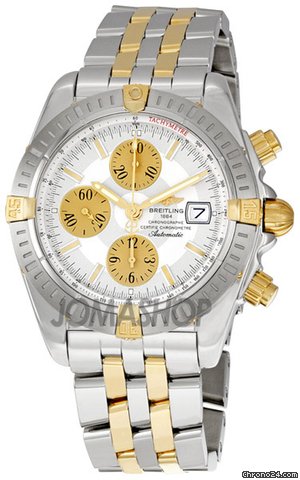 Breitling Chronomat Evolution Silver Dial Chronograph Mens Watch B1335611-G570TT