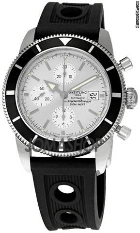 Breitling SuperOcean Heritage Chronograph Silver Dial Mens Watch A1332024-G698