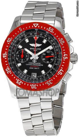 Breitling Skyracer Raven Black Dial Chronograph Mens Watch A2736303-B823SS
