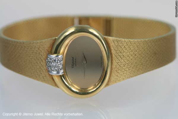 Chopard 750 18 K GELBGOLD HANDAUFZUG MIT DIAMANTEN