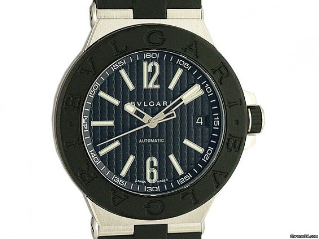 Bulgari Diagono Automatic Stahl/Kautschuk 40mm
