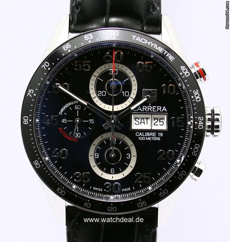 TAG Heuer Carrera Automatik Chronograph NEU incl MWST B&P