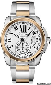 Cartier Calibre de Cartier Automatic Steel and Gold