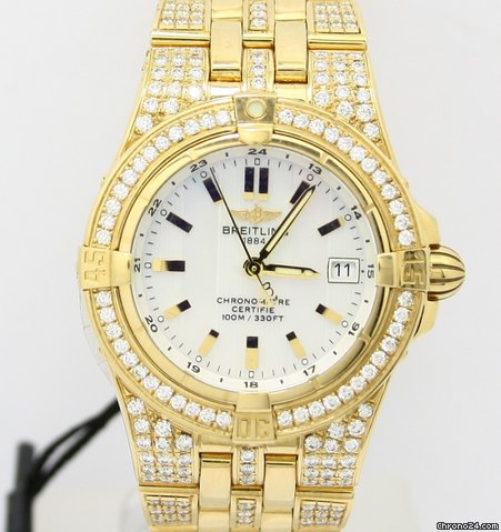 Breitling Starliner  mit BRILLANTEN NEU incl Mwst mit Box+Papieren