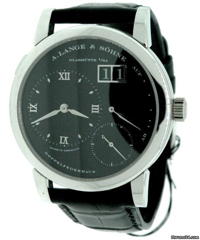 A. Lange & Sohne LANGE ONE "DARTH" PLATINUM WITH RARE BLACK DIAL
