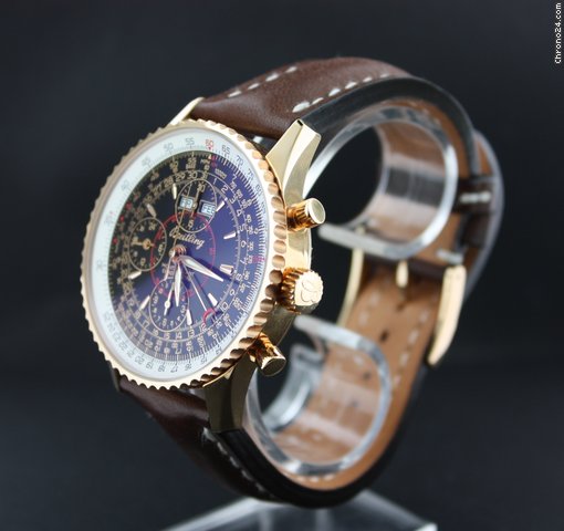 replica Breitling Datora montbrillant "limited edition" pink gold / lethear strap 151/500 WATCHES 1