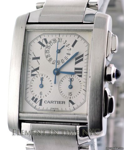 Cartier Tank Francaise Chronograph Mens W51001Q3