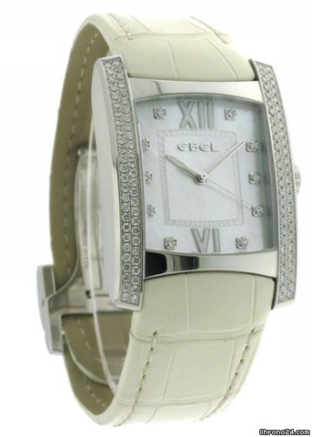 replica Ebel Brasilia Stainless Steel diamonds pearl dial MOB Quartz WATCHES 1 