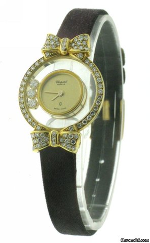 Chopard Gold/Leder Happy Diamond 4064