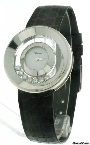 replica Chopard Happy Diamonds Ladies Watch White 18K Gold Quartz 20/6923 WATCHES 1 