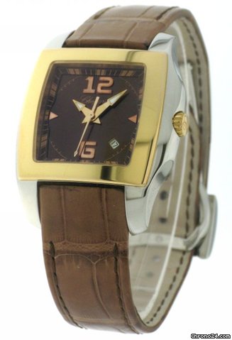 Chopard Two O Ten Lady Quartz Gold Steel Leder