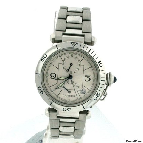 Cartier Pasha GMT Power Reserve Pre-owned Men's