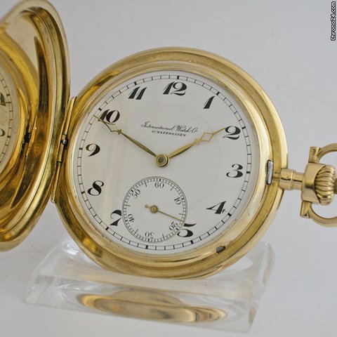IWC savonette/huntercased  pocket watch
