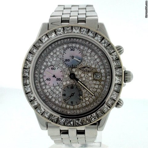 Breitling Crosswind Custom Diamond Pre-owned A13055