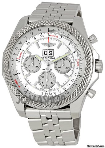 Breitling Bentley 6.75 Stainless Steel Mens Watch A4436412-G679SS