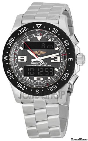 Breitling Airwolf Raven Mens Analog-Digital Watch A7836438-F539SS
