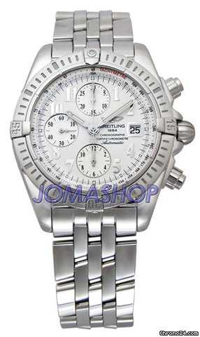 Breitling Windrider Chronomat Evolution Steel White Mens Watch A1335611-A573SS