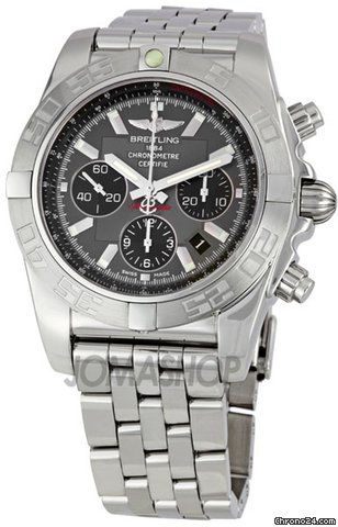 Breitling Chronomat Grey Dial Mens Watch AB011011-F546SS